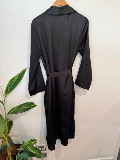 Essence Satin Long-line Lounge Robe Size U/Arm to U/Arm 51cm