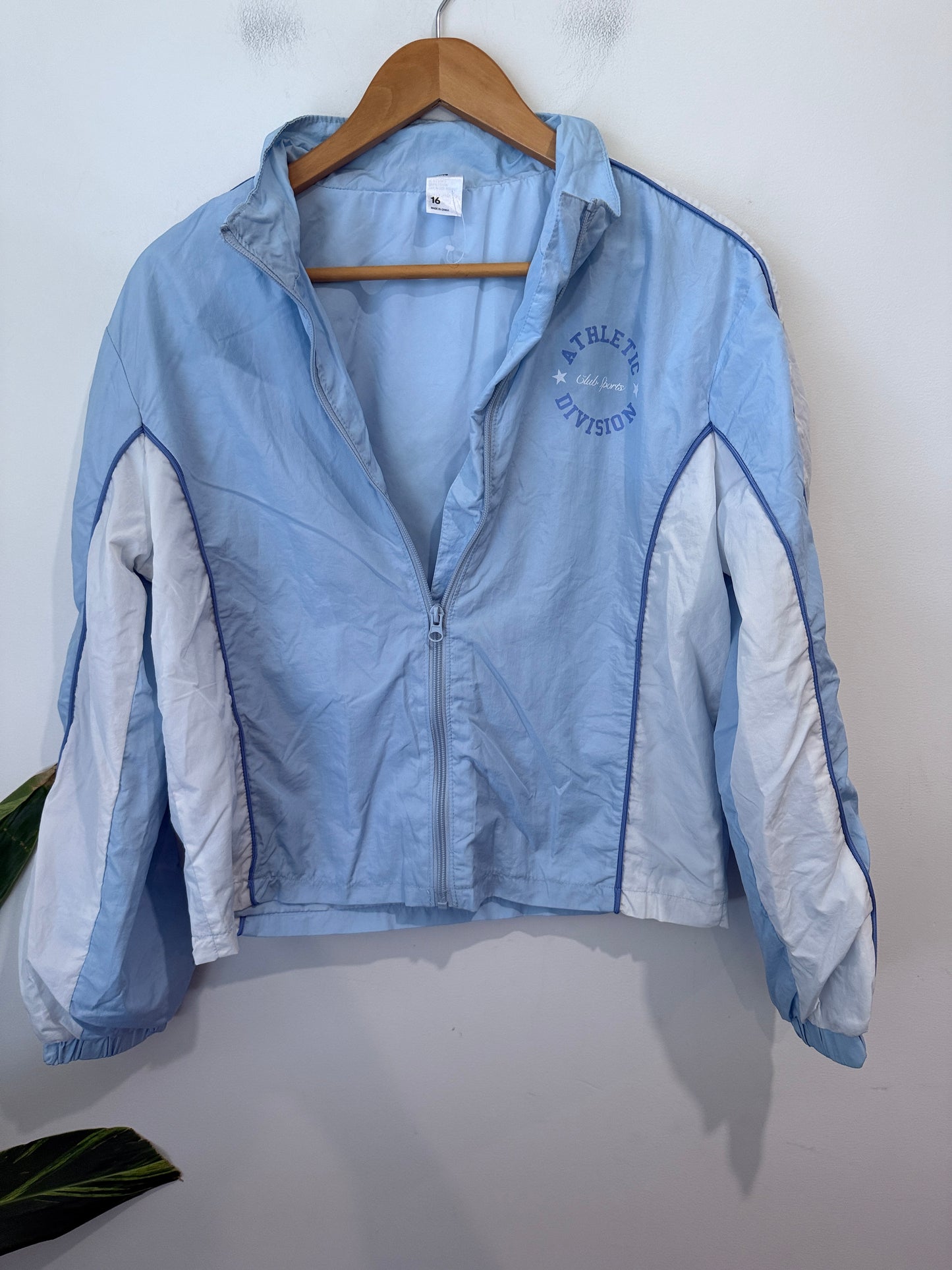 Anko Active Colorblocked Zip-up Windbreaker Size 16