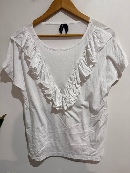 Huffer Size 12 Ruffle Front Tee