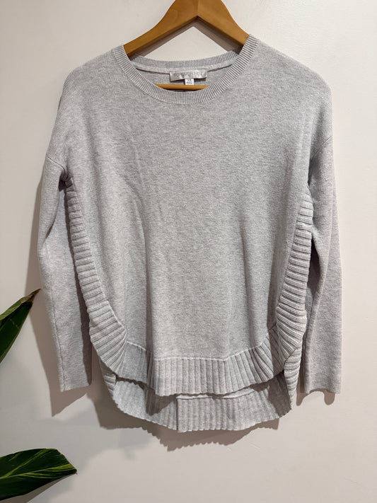 Forever New Size XS Grey Ribbed Panel Jumper