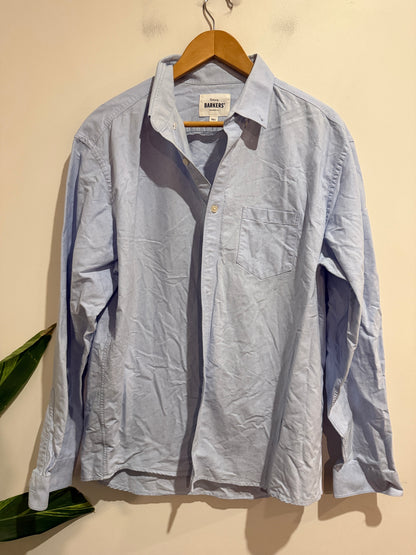 Barkers Size XXL Light Blue Oxford Shirt