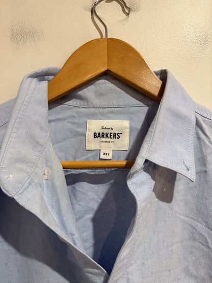 Barkers Size XXL Light Blue Oxford Shirt