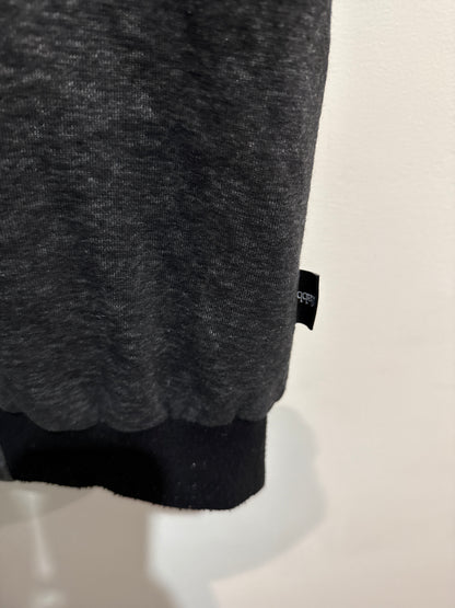 Ilabb Size L Grey Black Sleeveless Hooded Vest