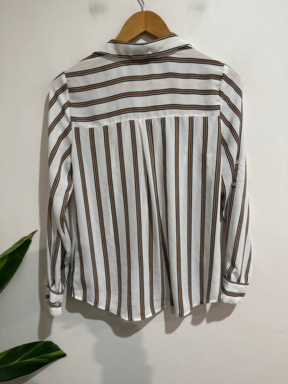 Oliver Black Size 10 Striped Button Up Shirt