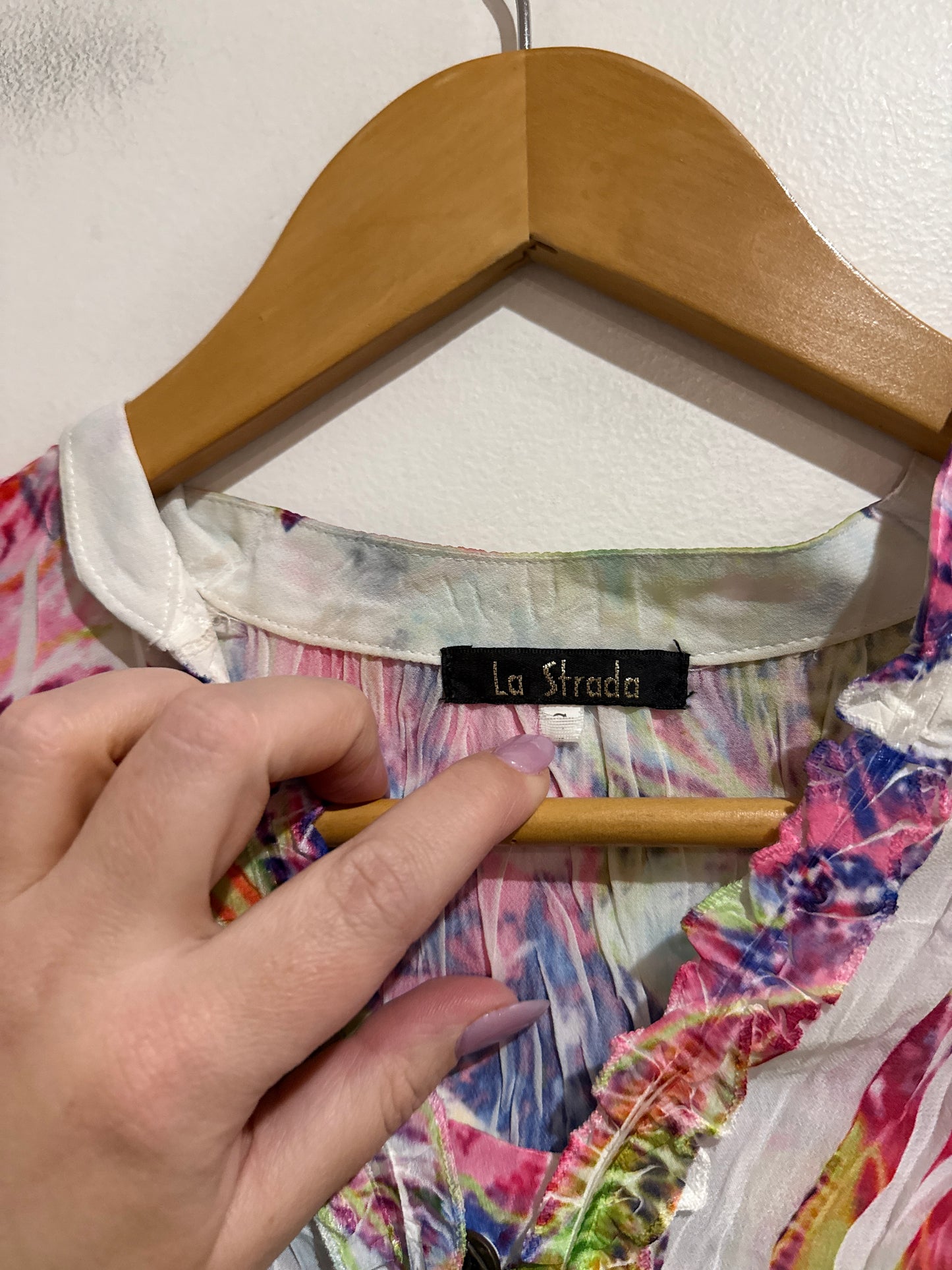 La Strada Three-quarter Sleeve Shirt Size U/Arm to U/Arm 45cm