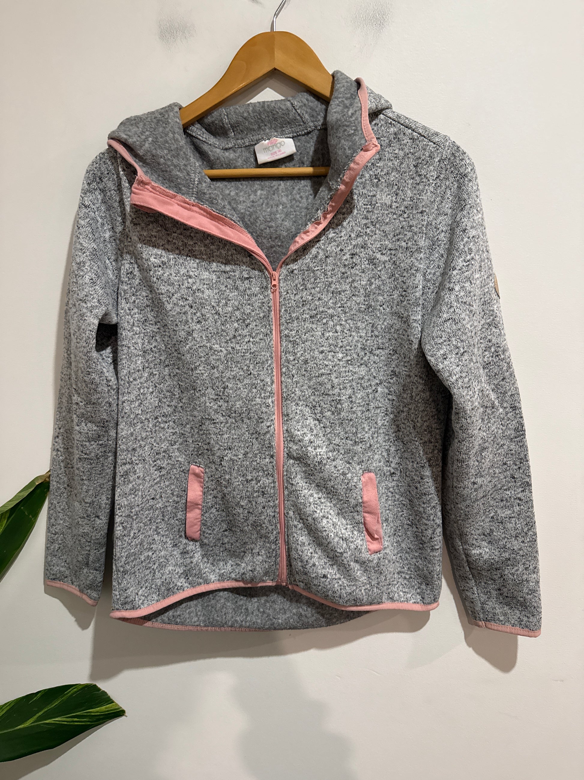 Mango Mini Fleece Zip-up Hoodie Size 16