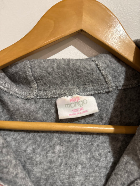 Mango Mini Fleece Zip-up Hoodie Size 16