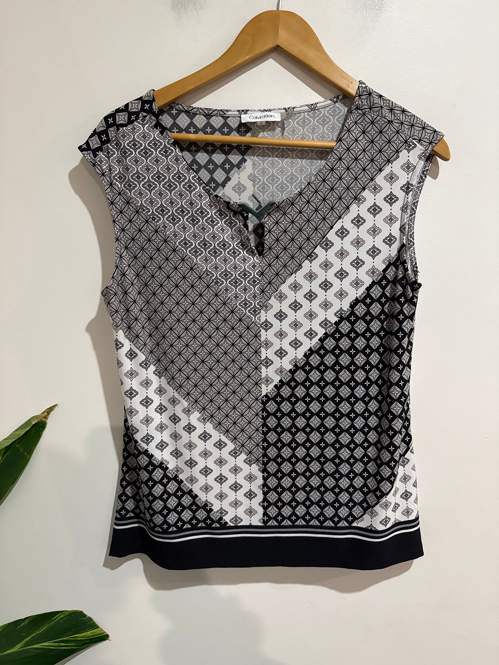 Calvin Klein Sleeveless V-neck Top