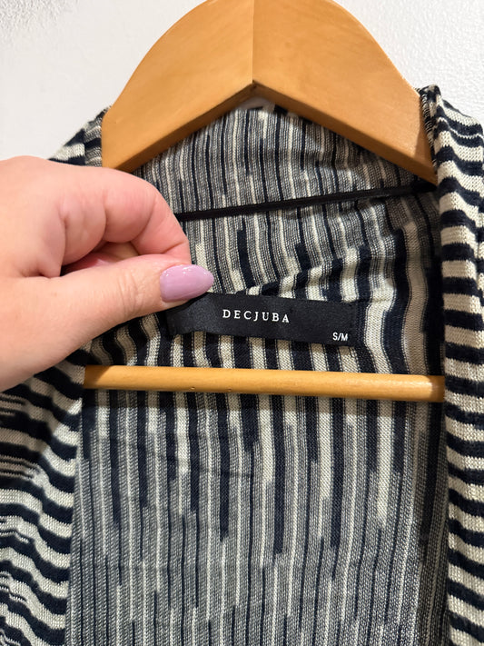 Decjuba Open-front Longline Knit Cardigan Size S/M
