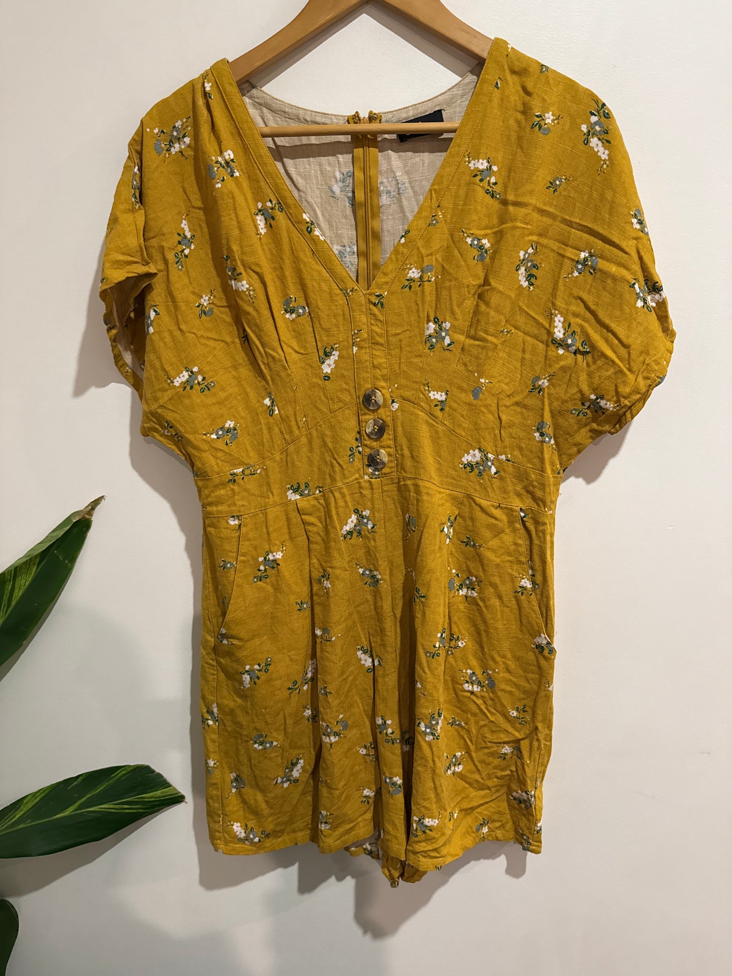 Dotti Floral Short Sleeve Romper Size 14