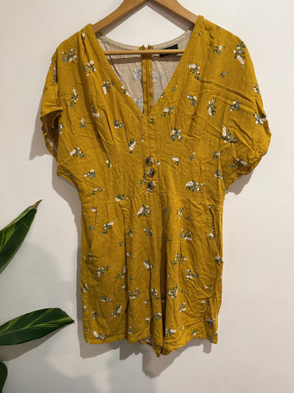 Dotti Floral Short Sleeve Romper Size 14