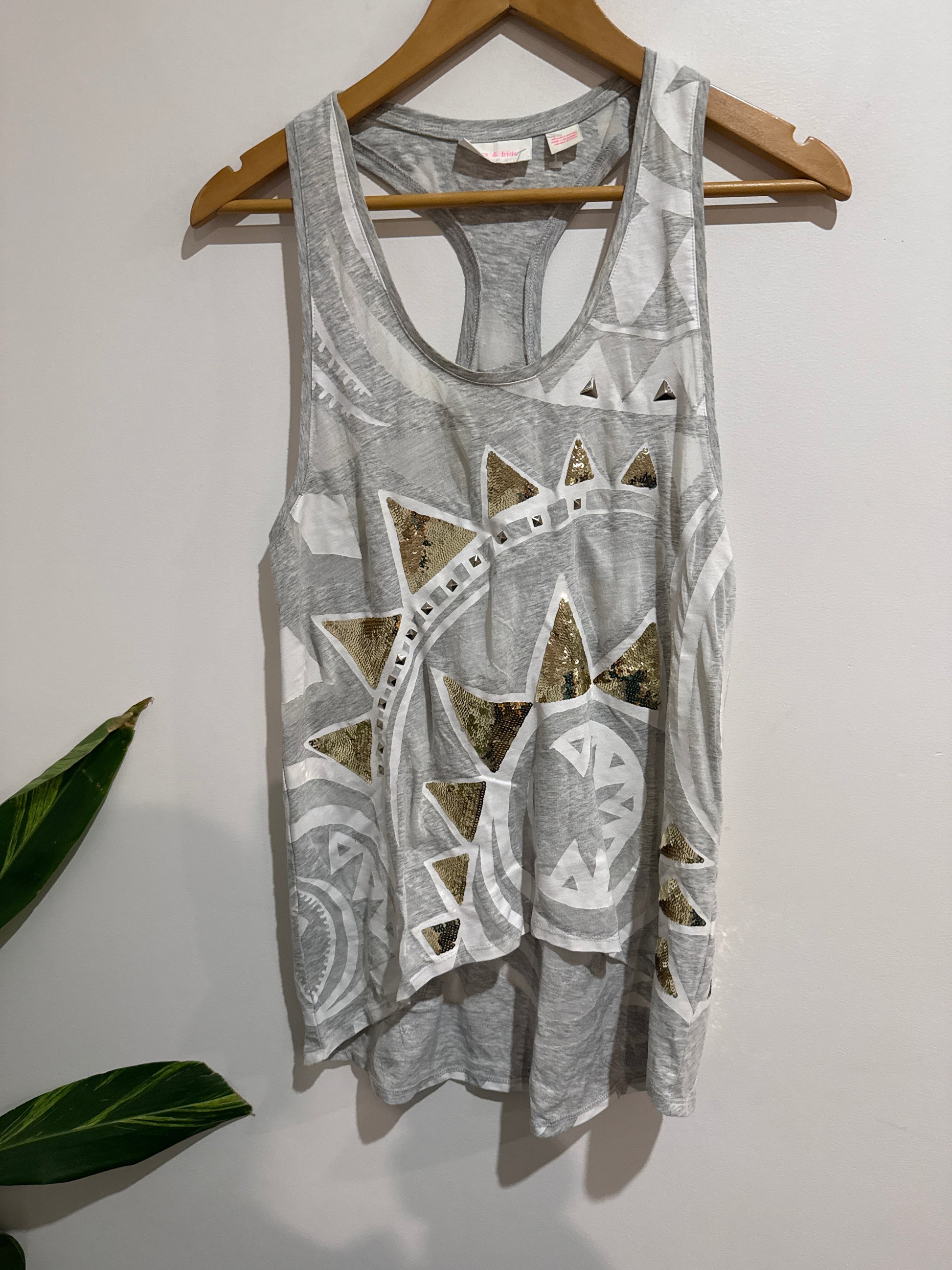 Sass & Bide Racerback Tank Top Size XS