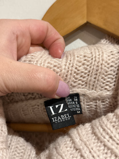 Izabel Oversized Beige Sweater Size 10