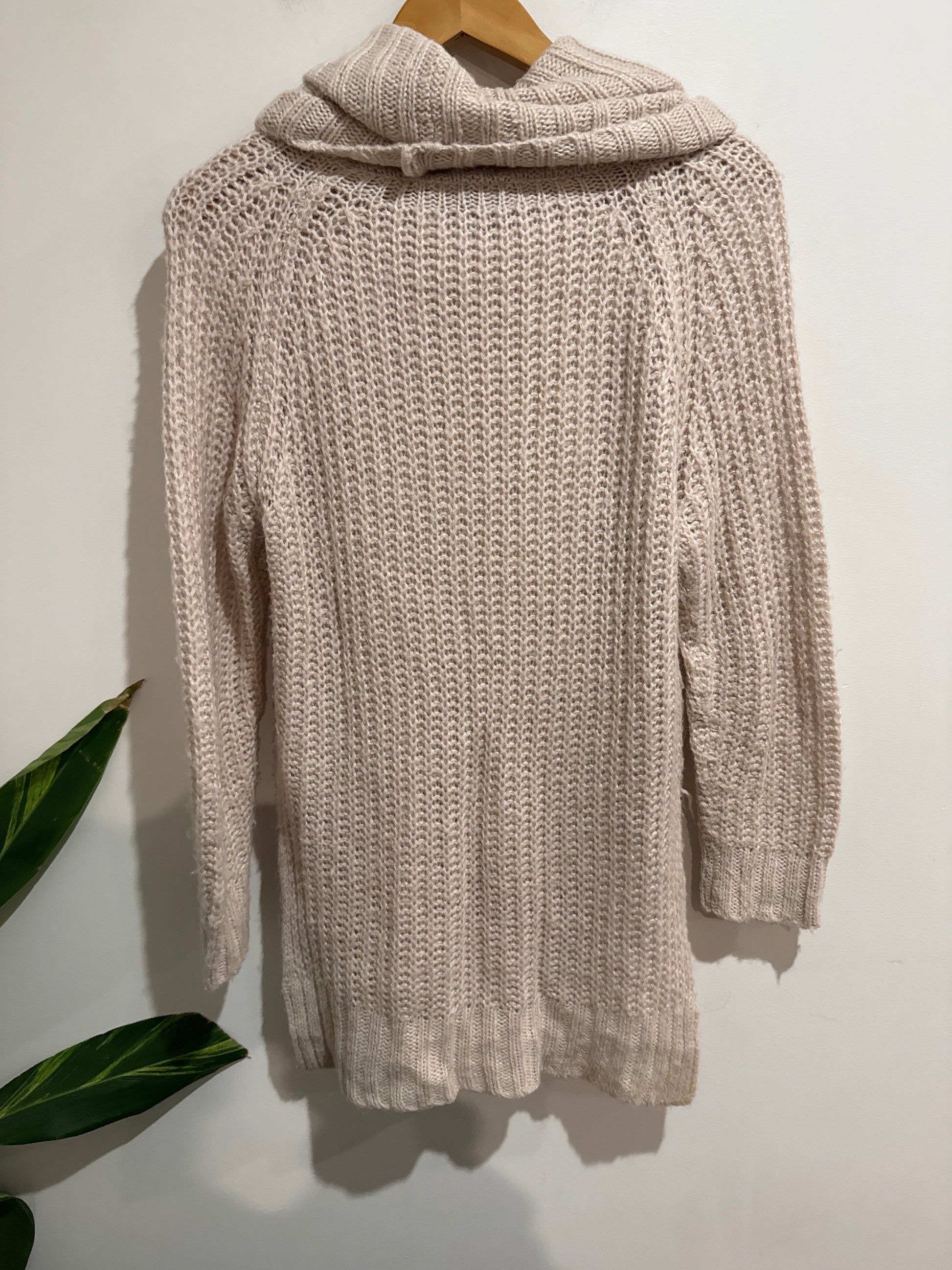 Izabel Oversized Beige Sweater Size 10
