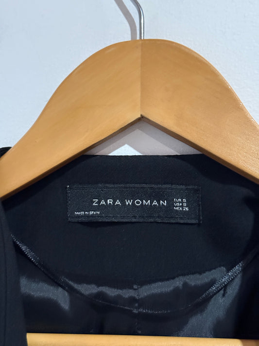 Zara Open-front Draped Blazer Size S