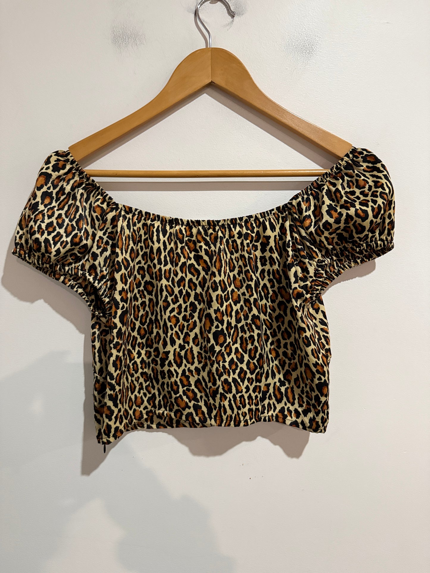 Black Friday Leopard Print Crop Top Size 10