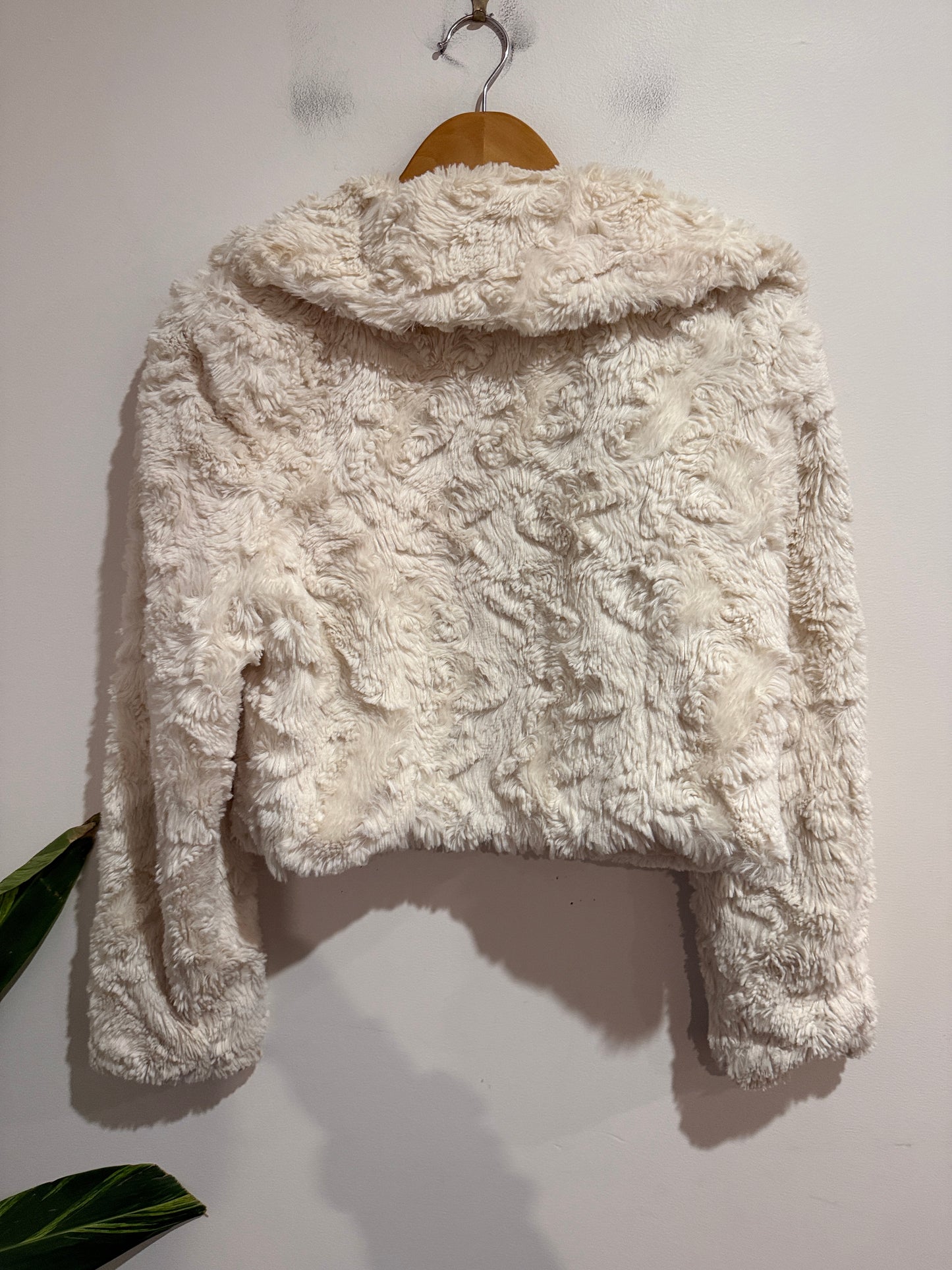 Atmosphere Cropped Faux Fur Jacket Size 12
