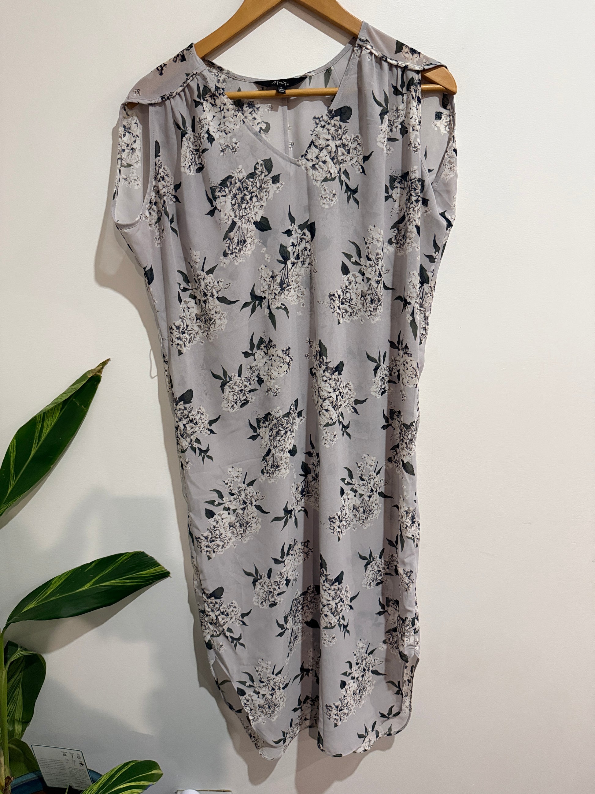 Max Floral-print Sleeveless Dress Size 8