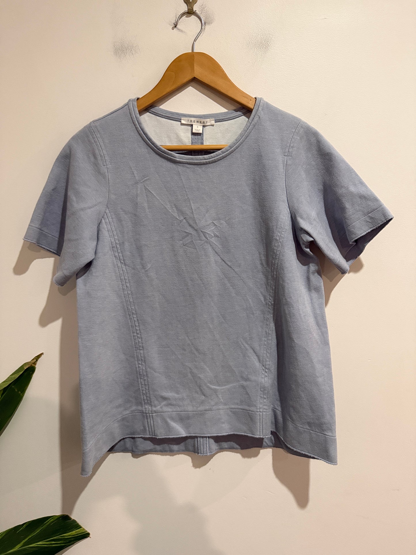 Trenery Short-sleeve Seamed Tee Size S