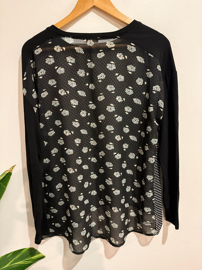 Ketz-ke Layered Pullover Top Size 10