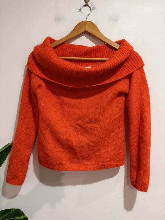 Mineral Cowl Neck Knit Sweater Size M