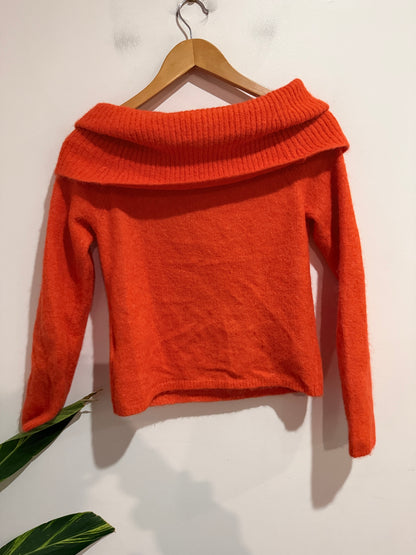 Mineral Cowl Neck Knit Sweater Size M