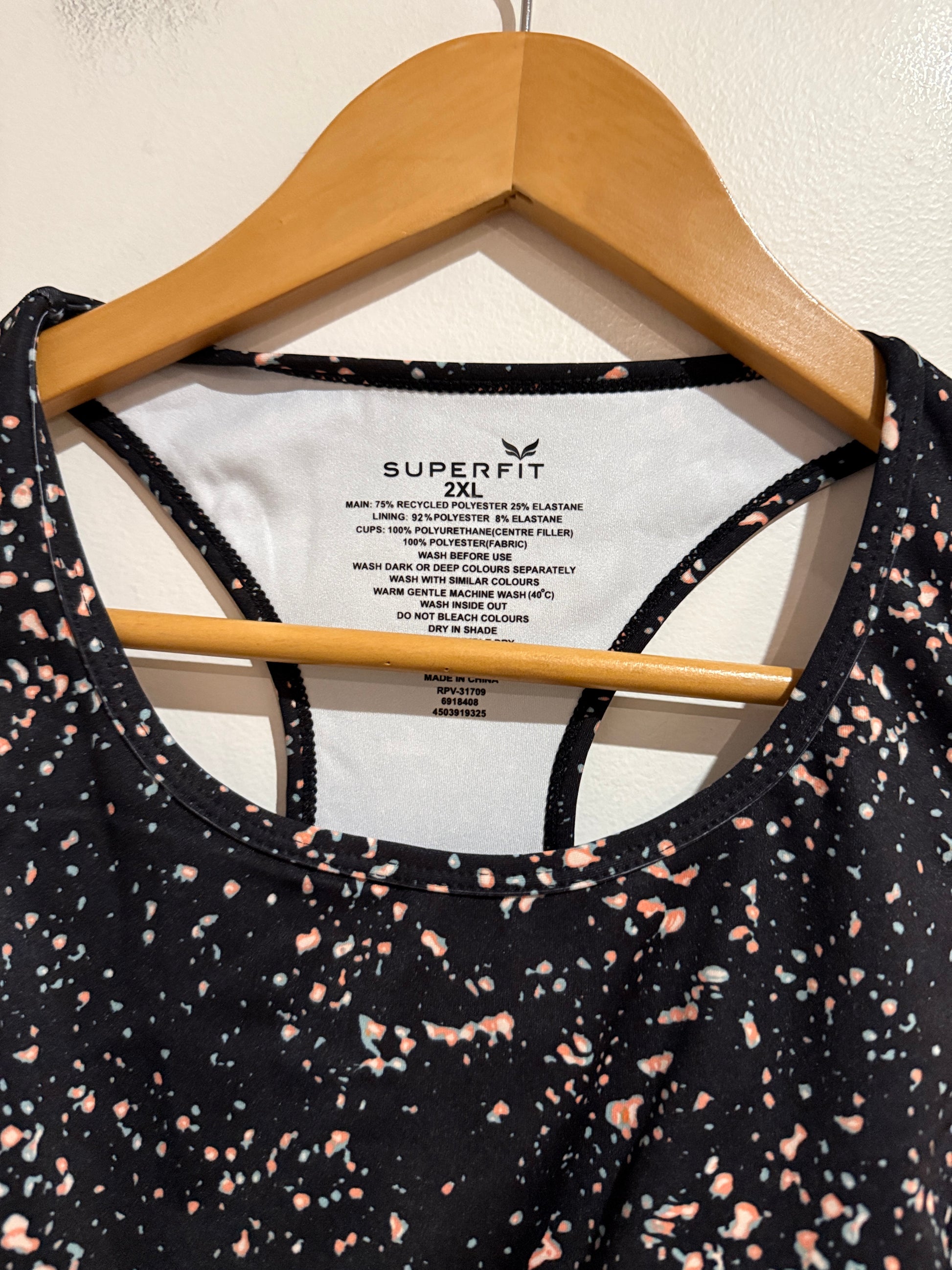Superfit Sports Bra Size 2XL