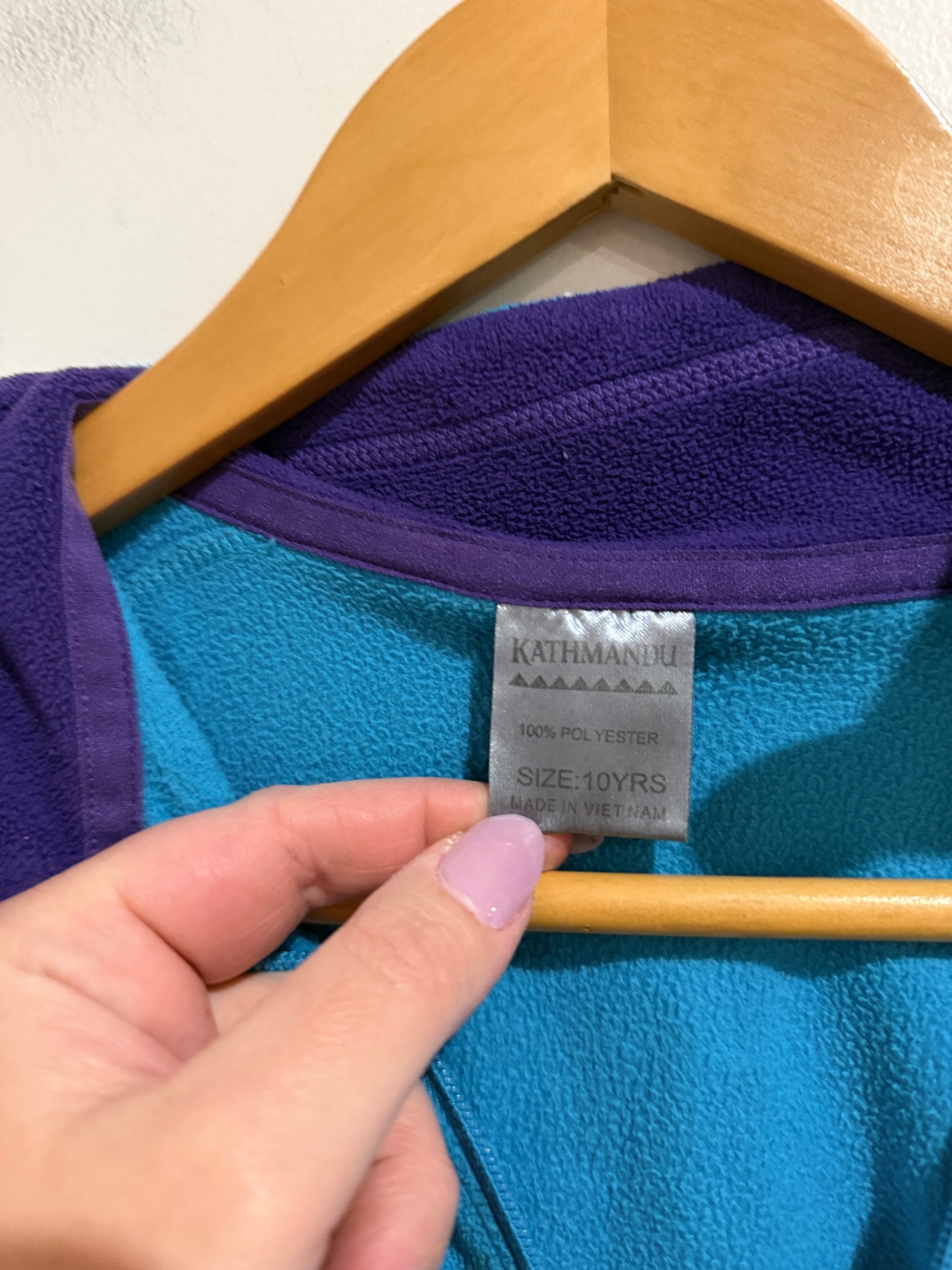 Kathmandu Size 10 Fleece Half Zip Pullover
