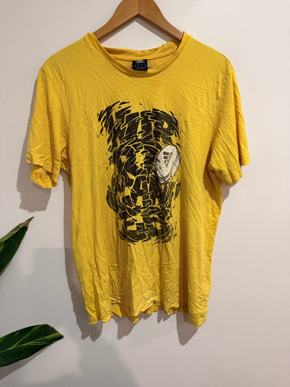 Adidas Size L Rugby Graphic Tee