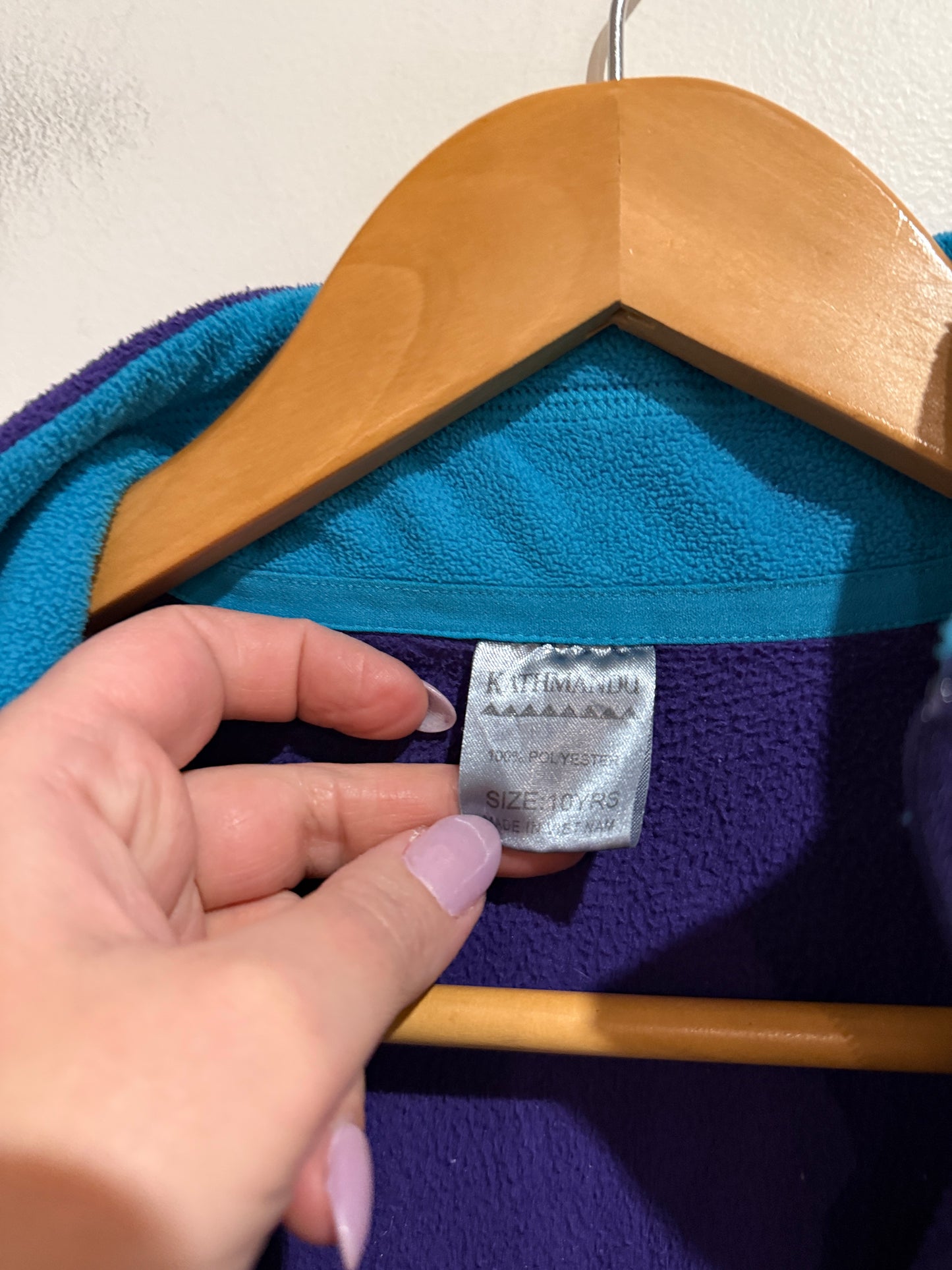 Kathmandu Size 10 Fleece Half Zip Pullover