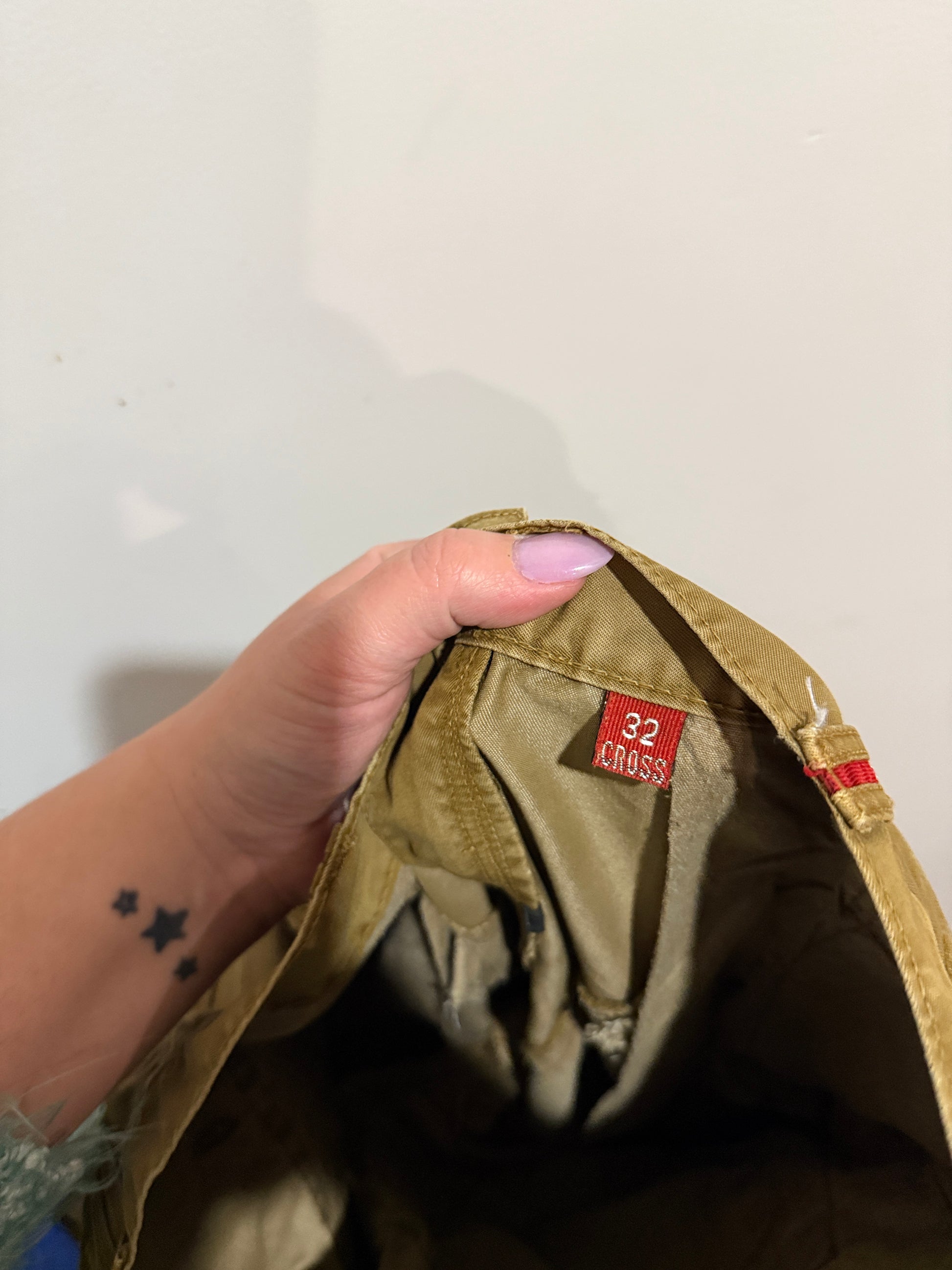 Cross Cargo Size 32 | Waist 82cm Studded Pocket Cargo Pants