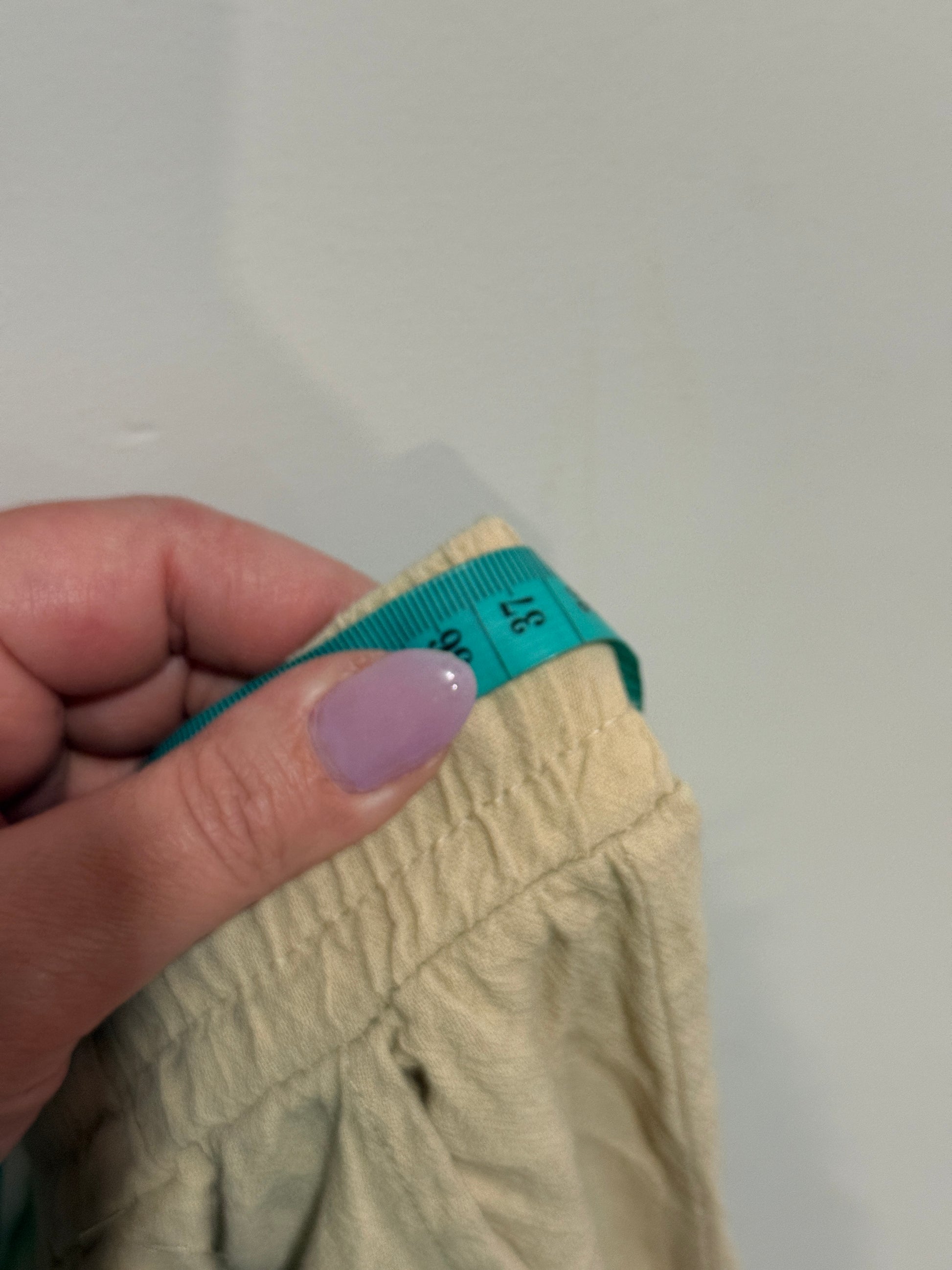 Brand Unknown Size L | Waist 74cm Linen Blend Drawstring Pants