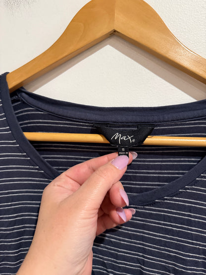 Max Size S Striped Long Sleeve Tee
