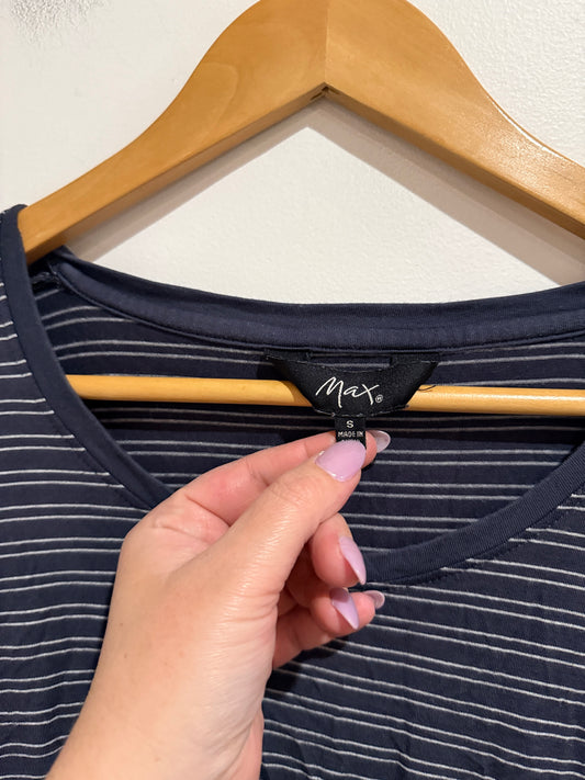 Max Size S Striped Long Sleeve Tee