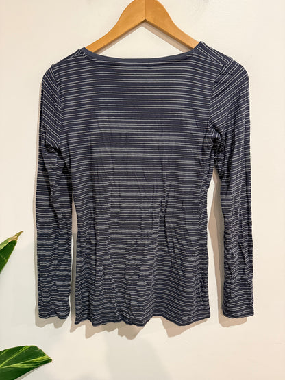 Max Size S Striped Long Sleeve Tee
