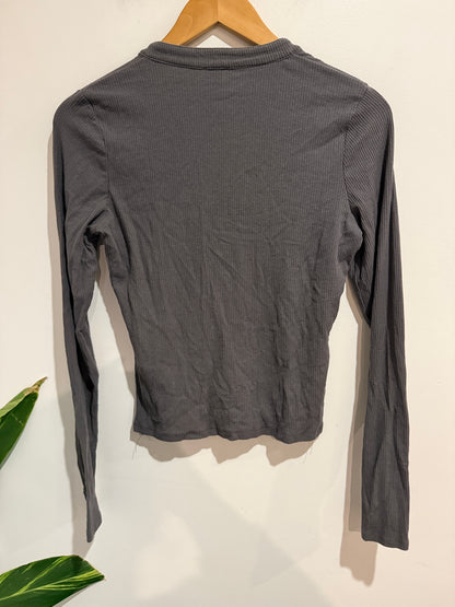 Cotton:On Size M Ribbed Henley Top