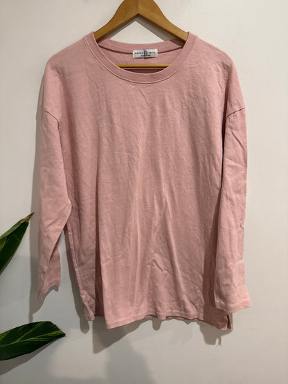 Brown Smith Long-sleeve Crew Neck Top Size U/Arm to U/Arm 54cm