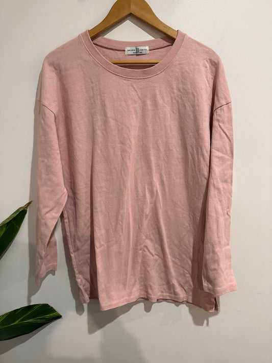 Brown Smith Long-sleeve Crew Neck Top Size U/Arm to U/Arm 54cm