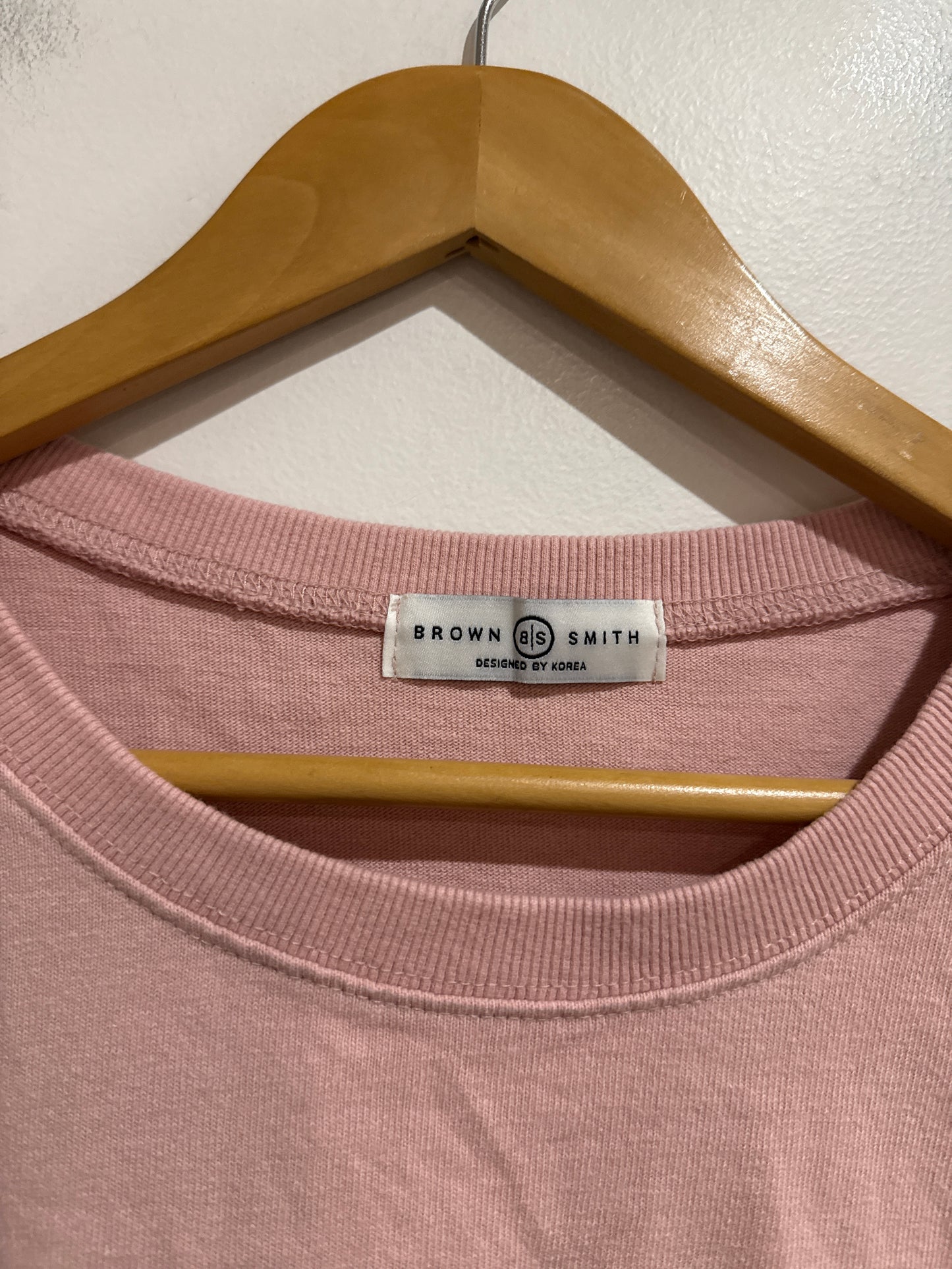 Brown Smith Long-sleeve Crew Neck Top Size U/Arm to U/Arm 54cm