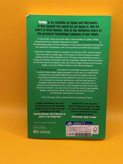The Thinking Machine: Jensen Huang, Nvidia, and the World’s Most Coveted Microchip by Stephen Witt