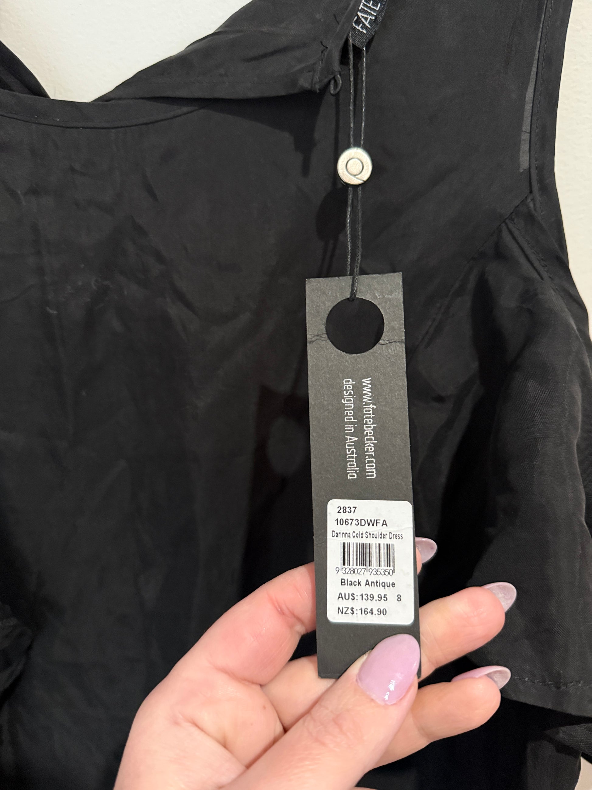 Fate + Becker Darinna Cold Shoulder Dress Size 8