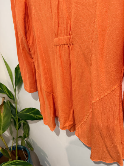 Merric Orange Long Sleeve Dress Size 8