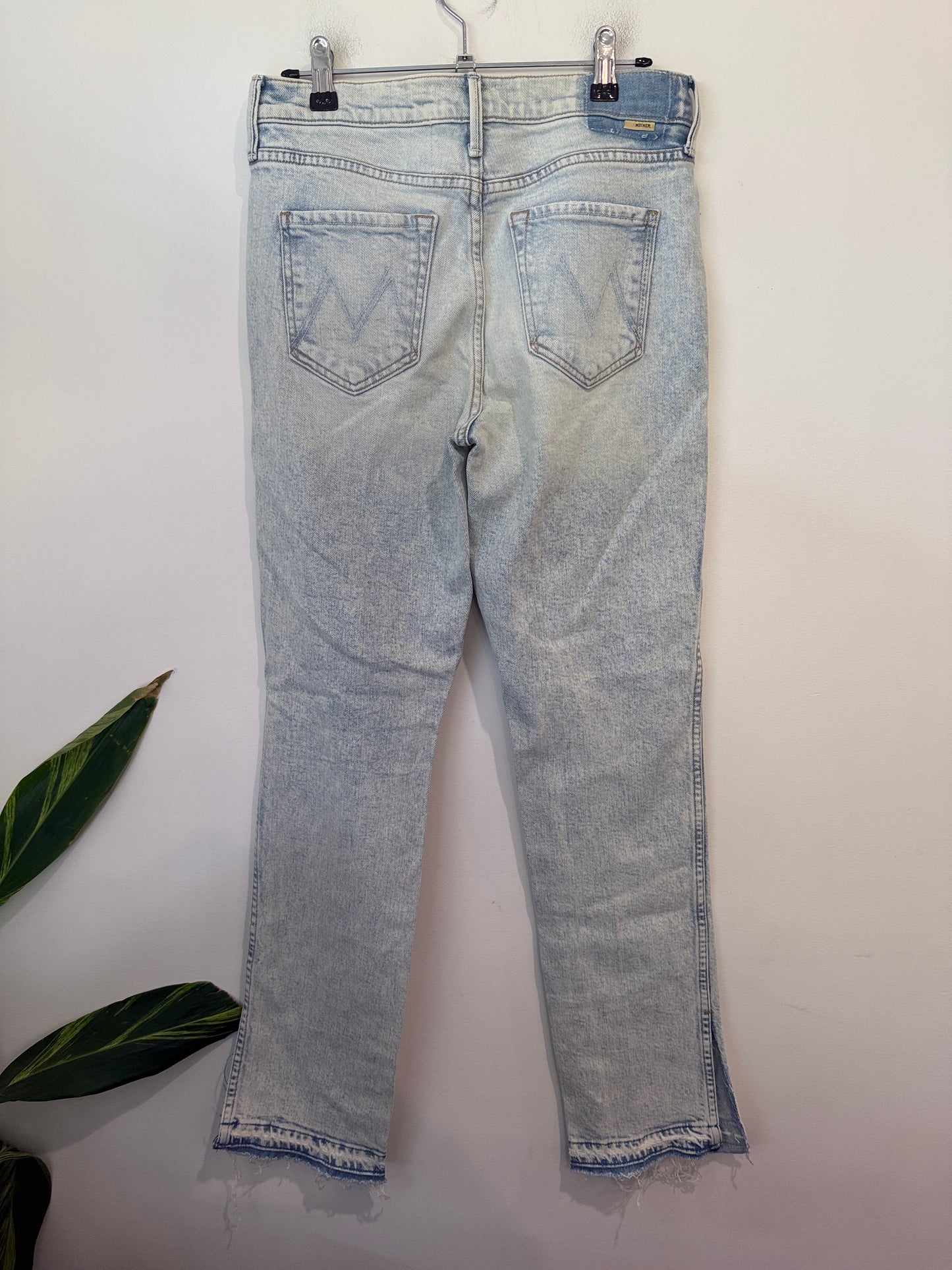 MOTHER Split Hem Jeans Size 28
