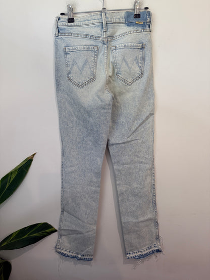 MOTHER Split Hem Jeans Size 25