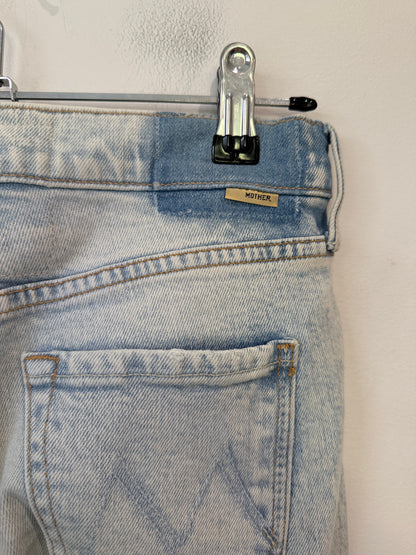 MOTHER Split Hem Jeans Size 25