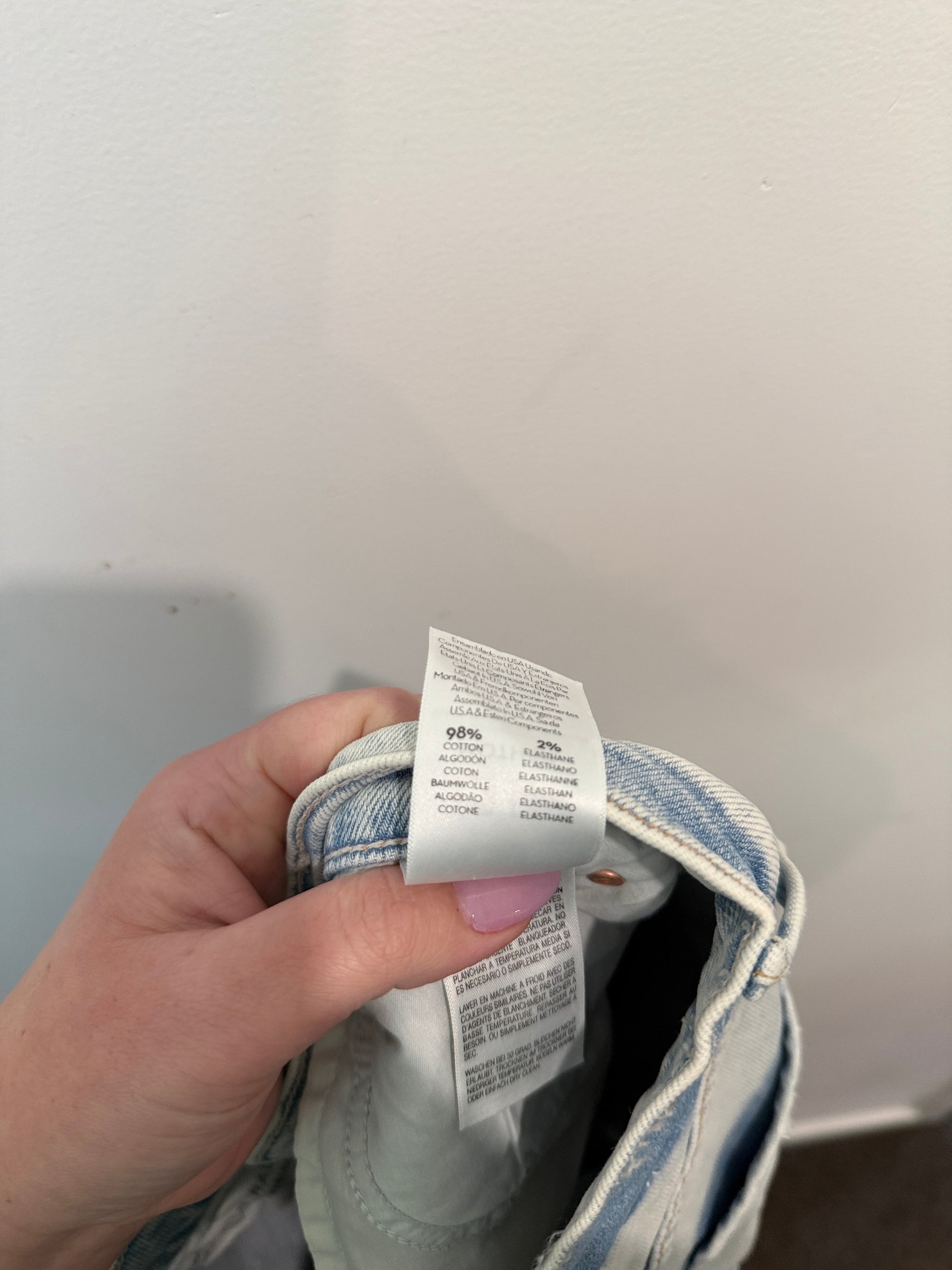 MOTHER Split Hem Jeans Size 25