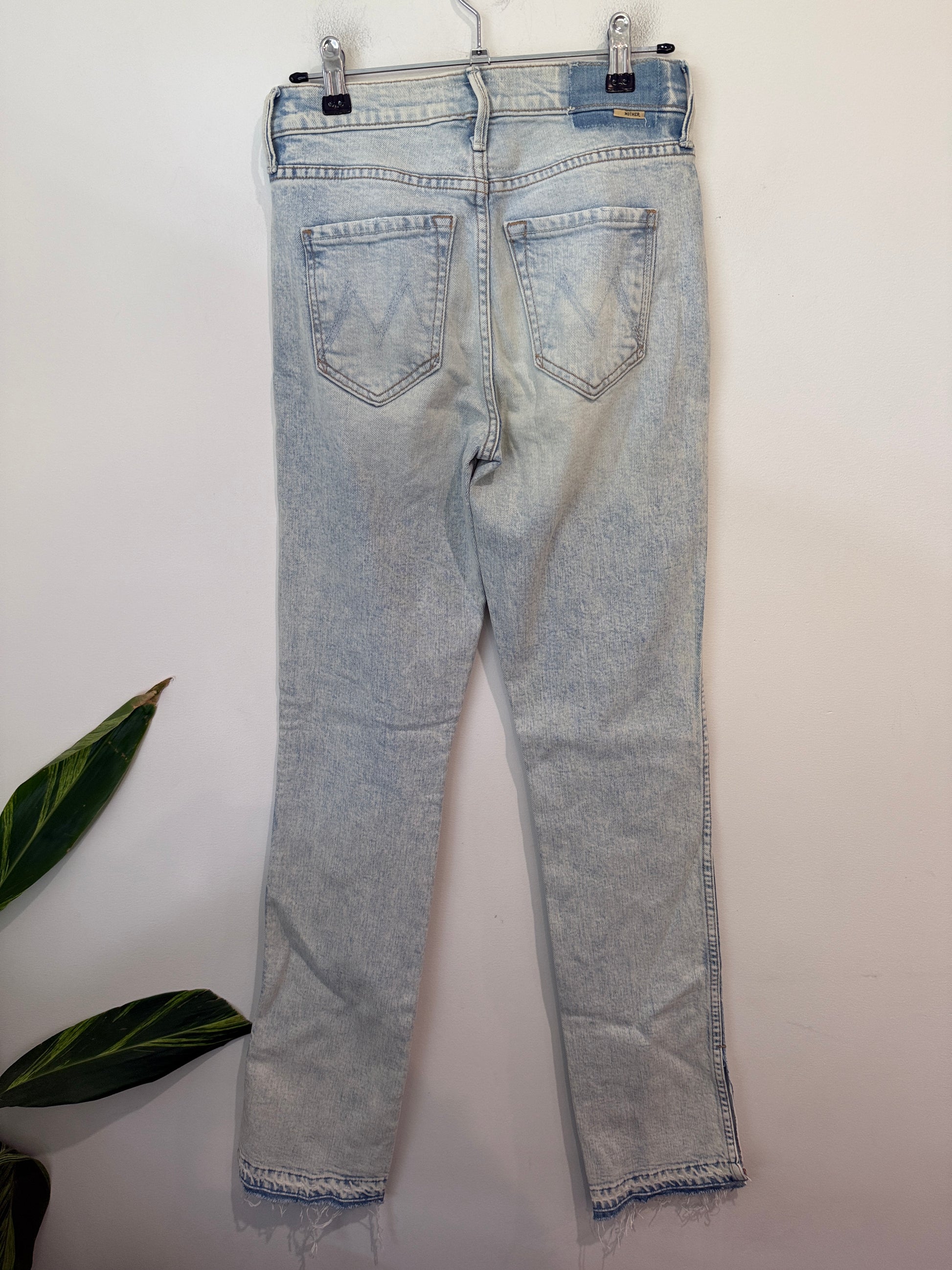 MOTHER Split Hem Jeans Size 24