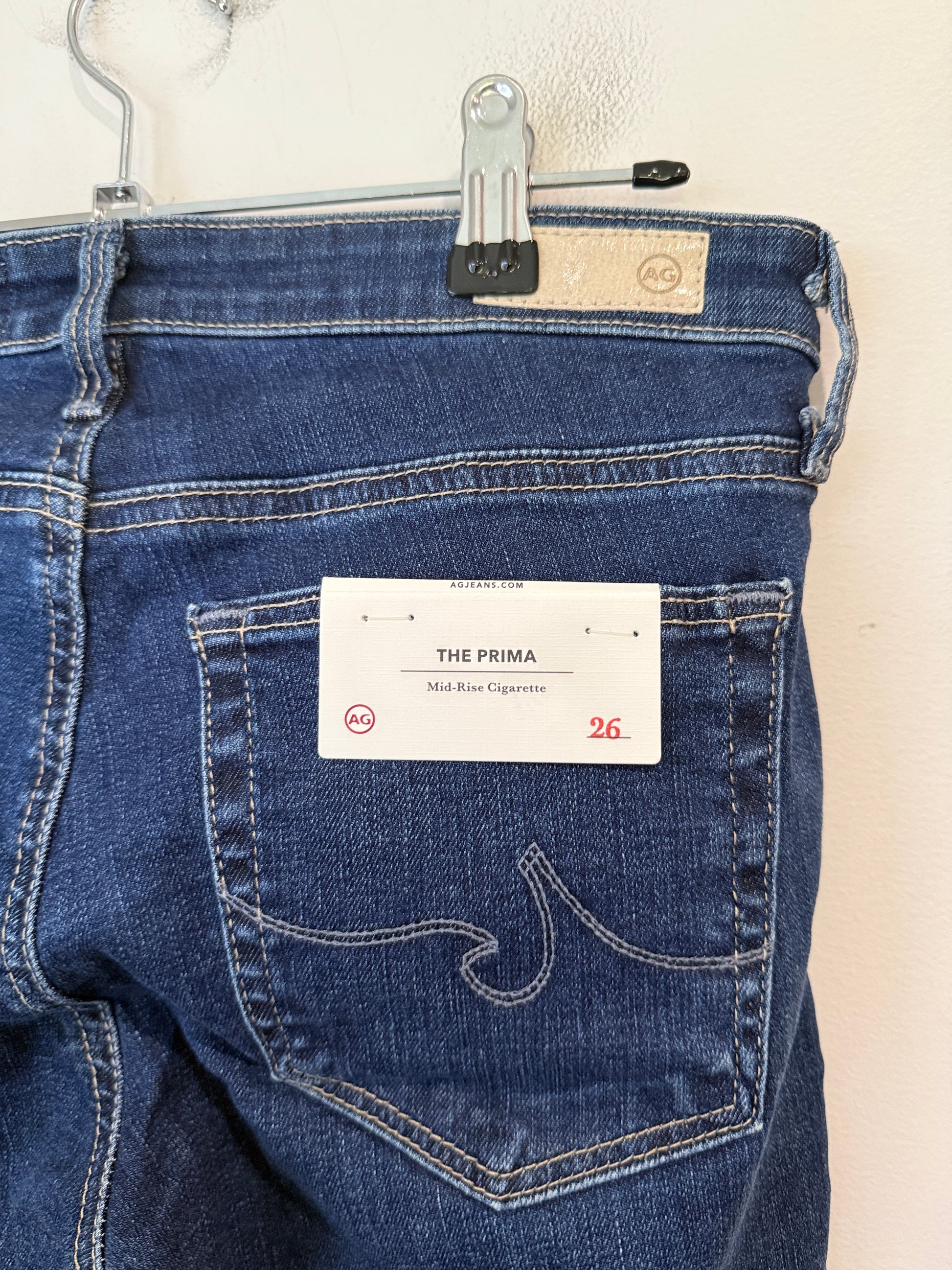 AG The Prima Cigarette Jeans Size 26