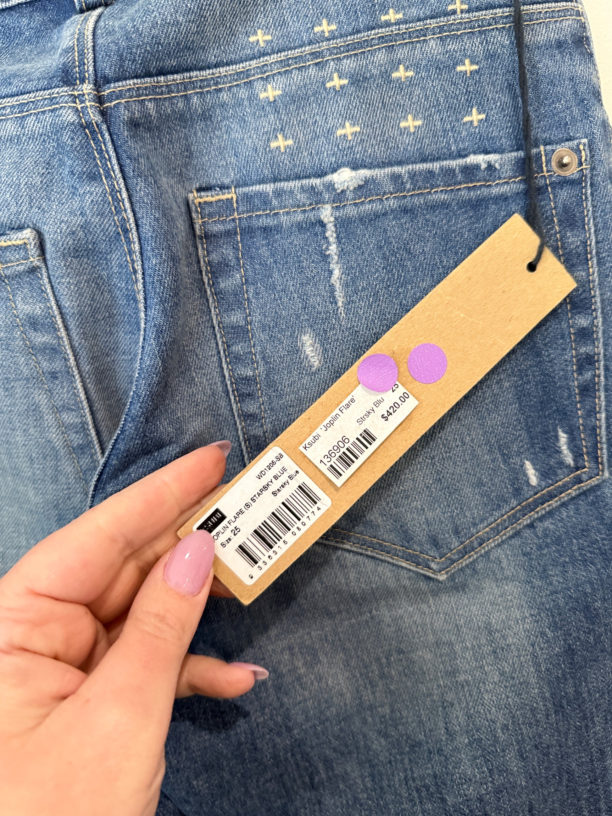 Ksubi Joplin Flare Jeans Size 25