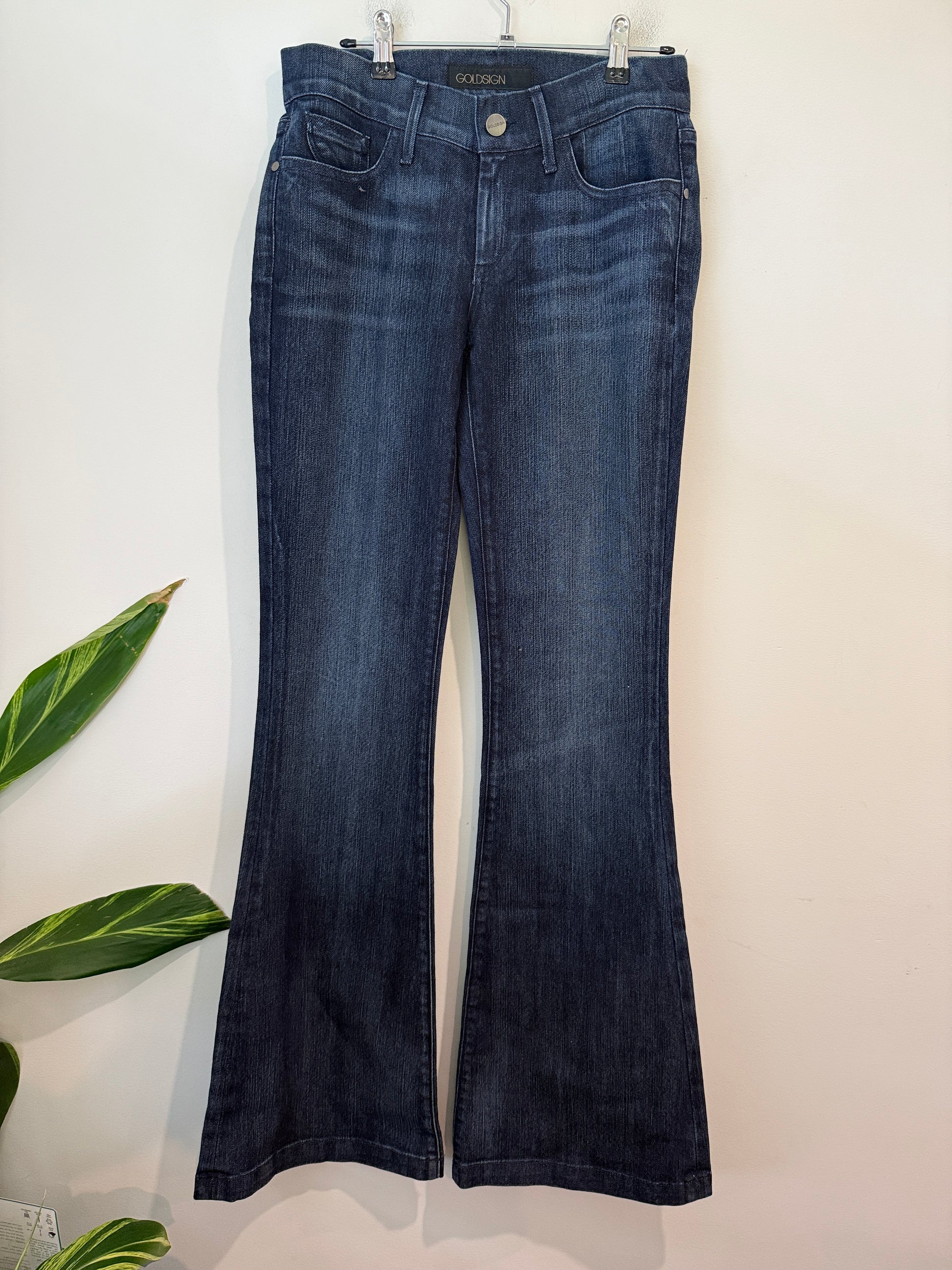 Goldsign Silver Flare Jeans Size 29